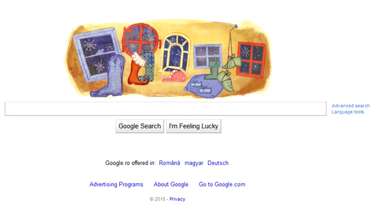 Google.ro şi-a schimbat logoul de Moş Nicolae