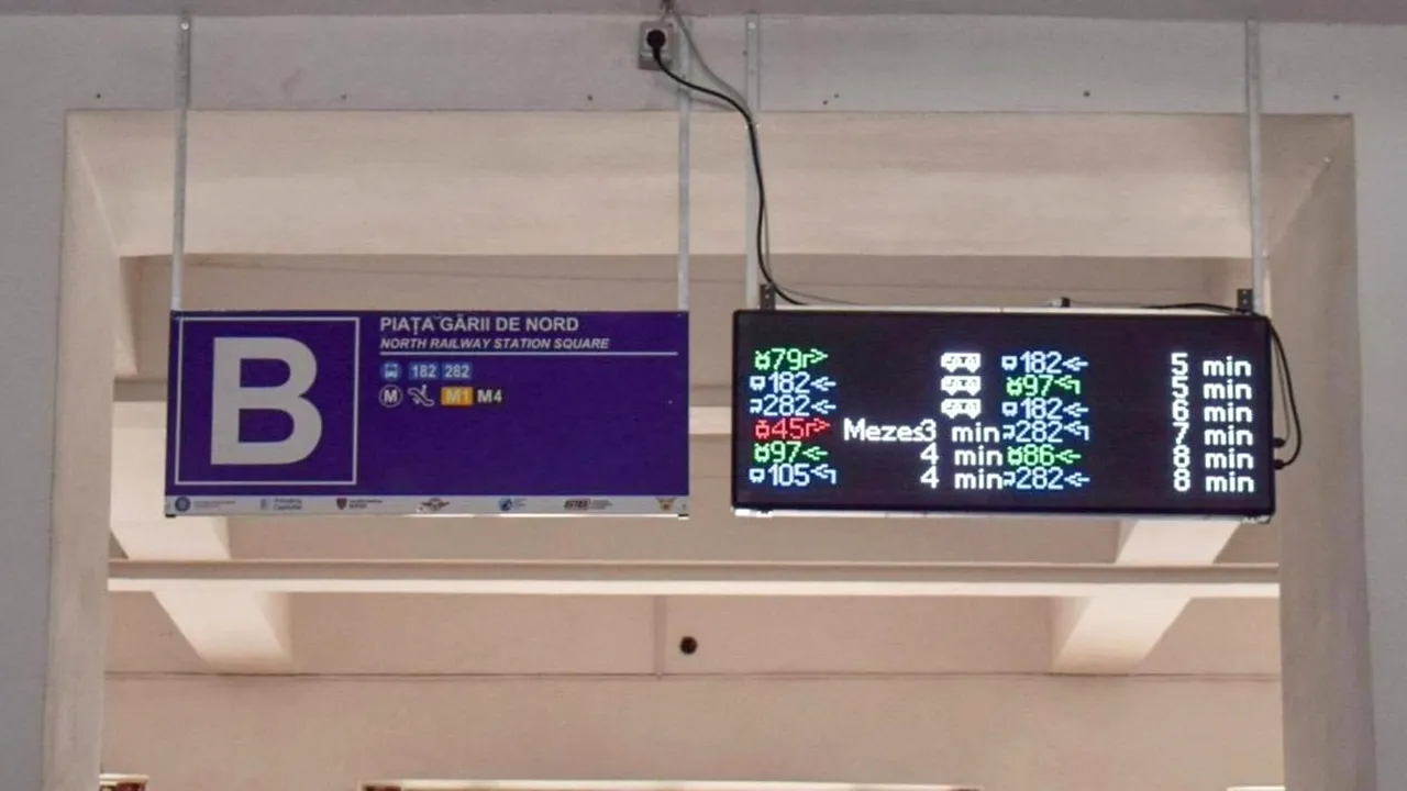 Călătorii din Gara de Nord au informaţii digitale în timp real