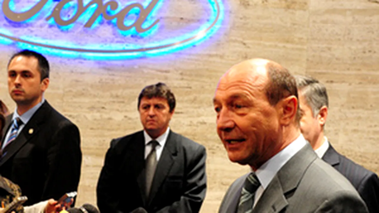 Băsescu: Proiectul Ford de la Craiova va continua