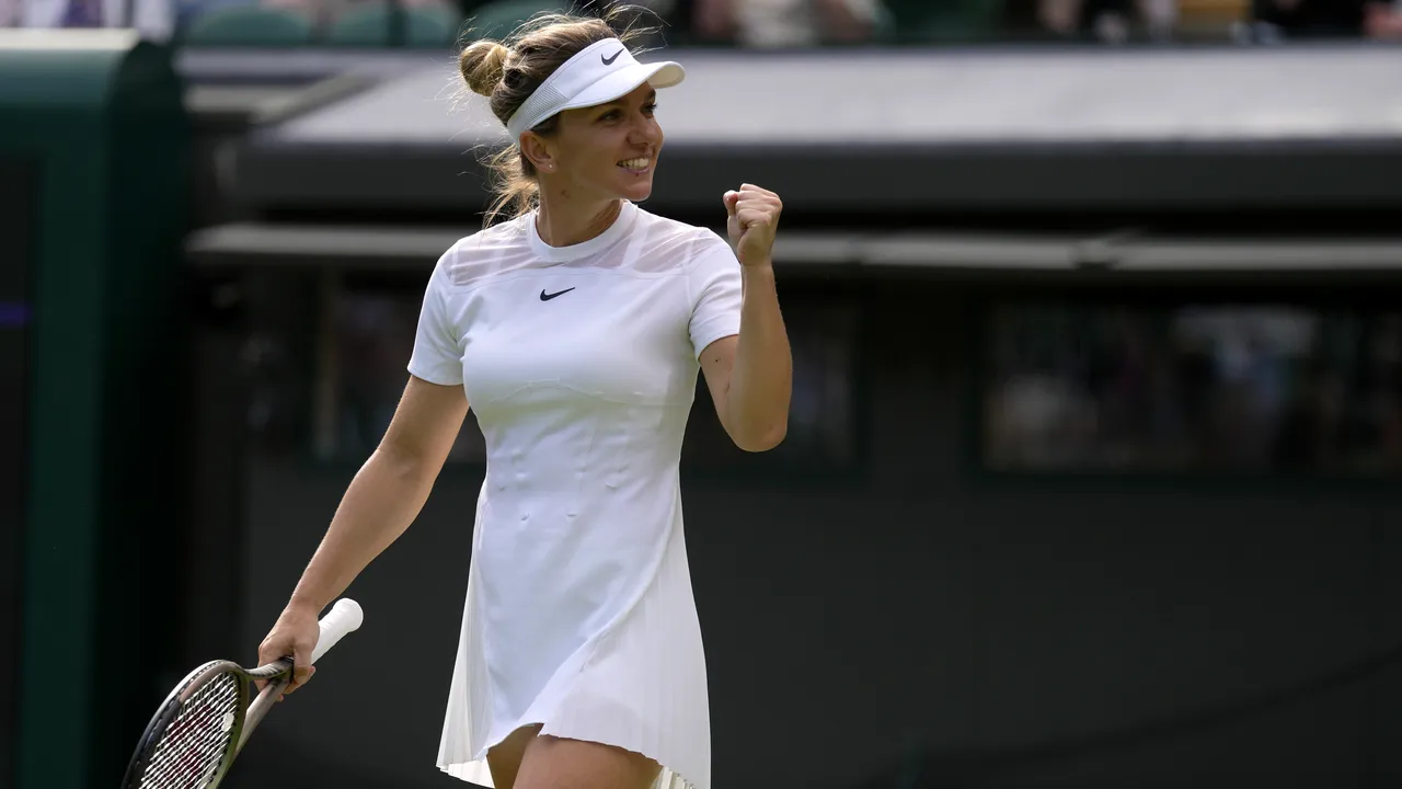 Simona Halep este în semifinale la Wimbledon, după 6-2, 6-4 cu Amanda Anisimova. Urmează Elena Rybakina