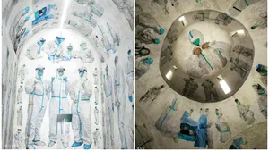 FOTO. Capelă pictată în cinstea medicilor care luptă împotriva coronavirusului