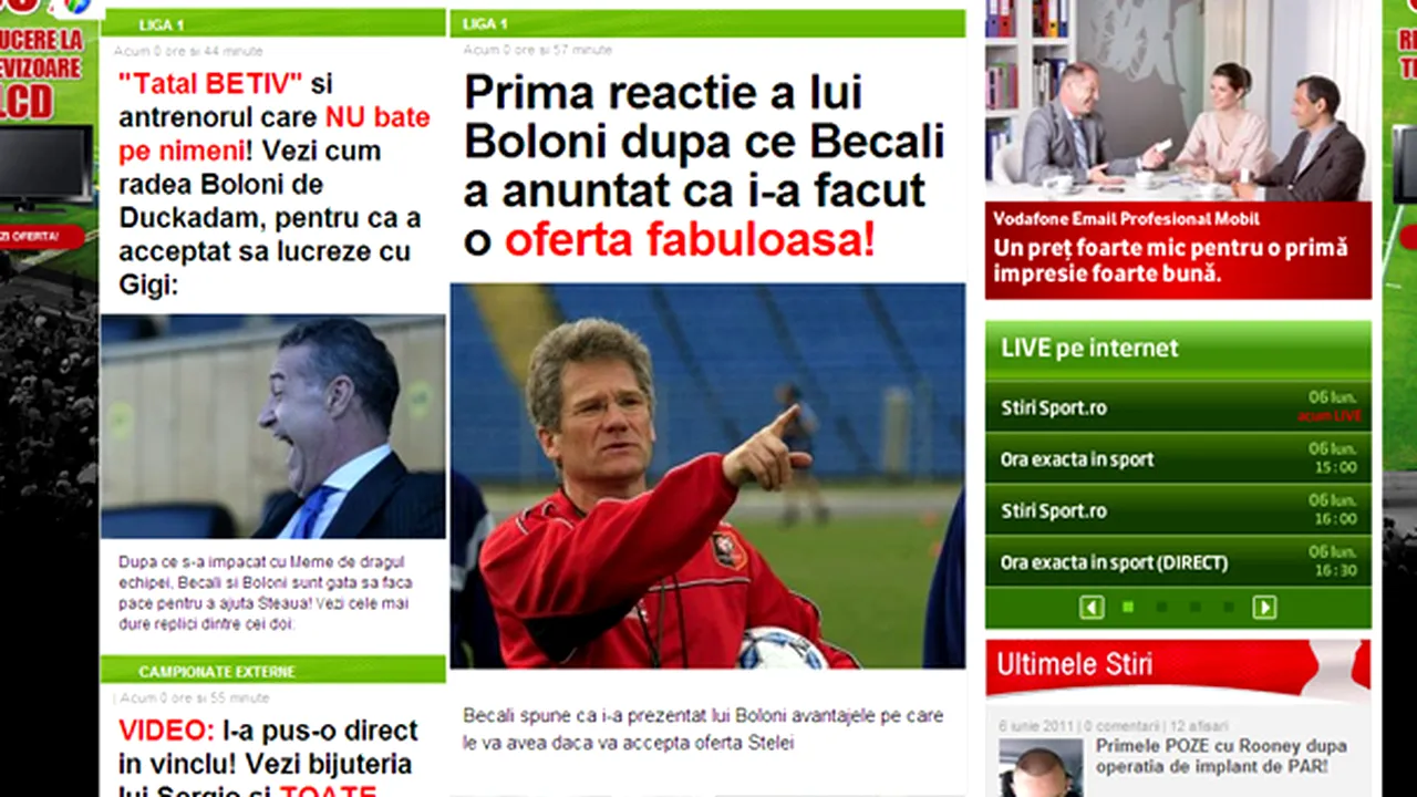 www.sport.ro, numărul 1 între site-urile de sport în luna mai