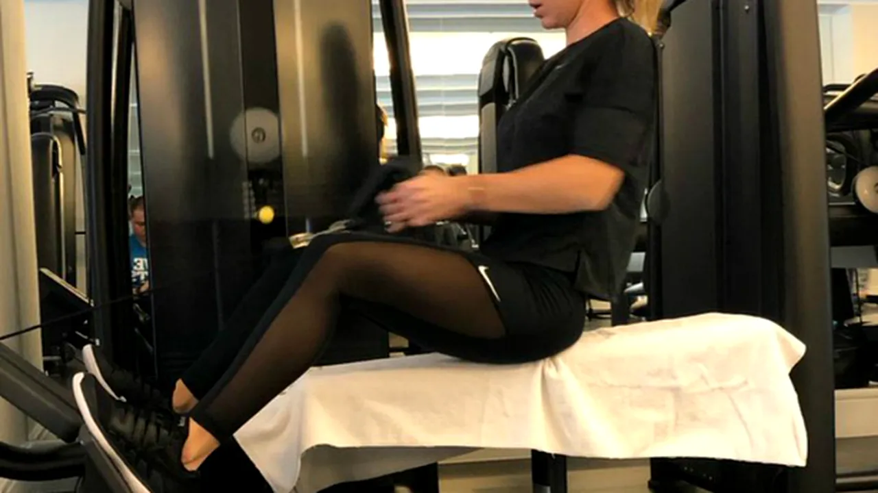 Motivată să revină la forma care a consacrat-o. Simona Halep se antrenează puternic la sala de forţă