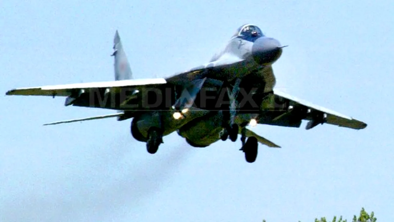 Eroarea unui pilot a cauzat prăbuşirea unui avion bulgar de tip MiG-29, fără a provoca victime