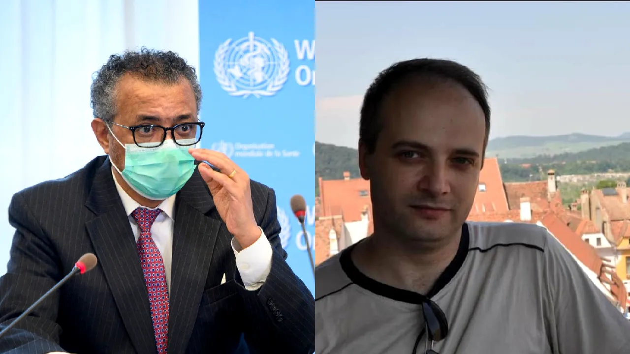 Medicul erou Cătălin Denciu, care a scăpat din incendiul de la ATI Piatra Neamţ, onorat de directorul OMS, Tedros Ghebreyesus