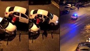 Poliţist filmat cum bate un tânăr în Bucureşti: “De ce dai în mine? De ce dai, mă, în mine?” VIDEO
