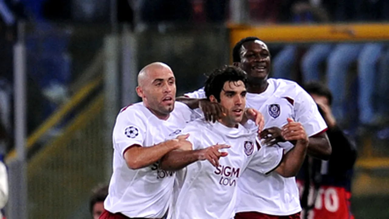 Victorie pentru CFR Cluj în faţa echipei AS Roma (Galerie Foto)
