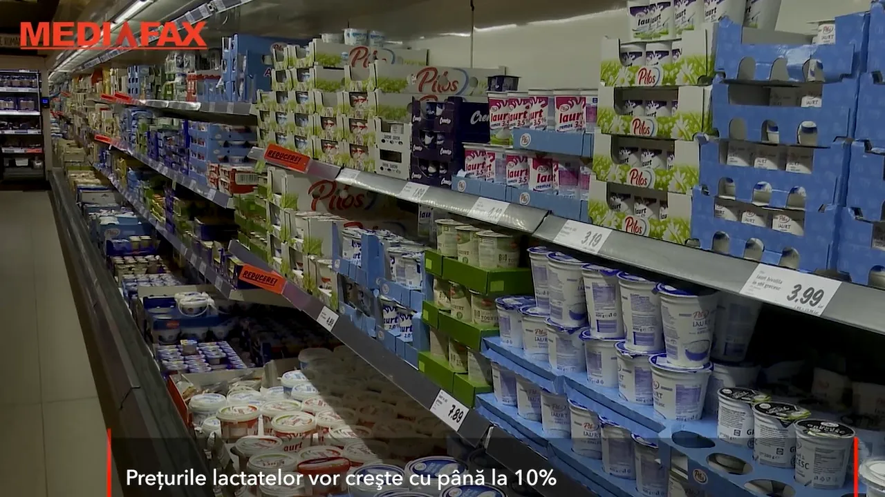 Vei plăti mai mult cu 10% pe lactate şi mai puţin cu 2% pentru carne în perioada următoare