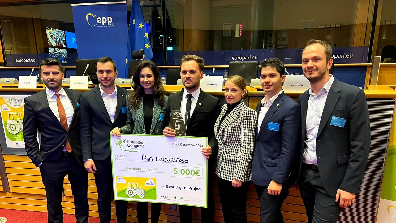 Tineri lideri fermieri români premiaţi la Bruxelles
