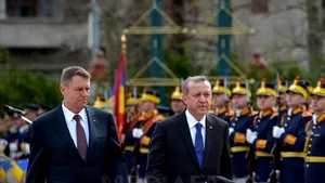 Preşedintele Turciei, primit la Palatul Cotroceni de preşedintele Iohannis - FOTO