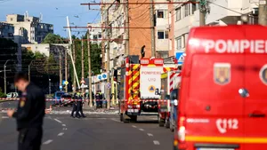 FOTOREPORTAJ. Mediafax prezintă IMAGINI EXCLUSIVE de la locul prăbușirii dronei din Galați: „A fost o bubuitură puternică”