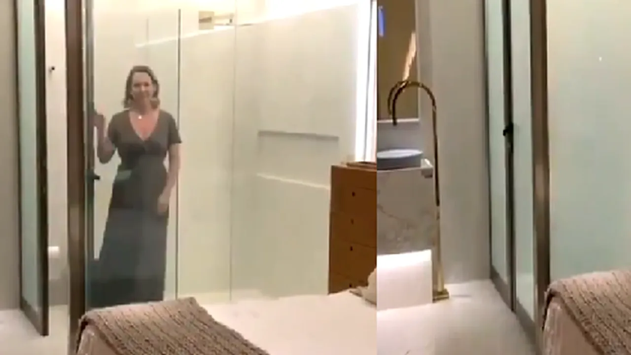Imagini inedite cu modul în care funcţionează o cabină de duş construită din 