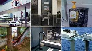 GALERIE FOTO, VIDEO Dorel pe mapamond. Ce se întâmplă atunci când muncitorii nu îşi fac bine treaba 