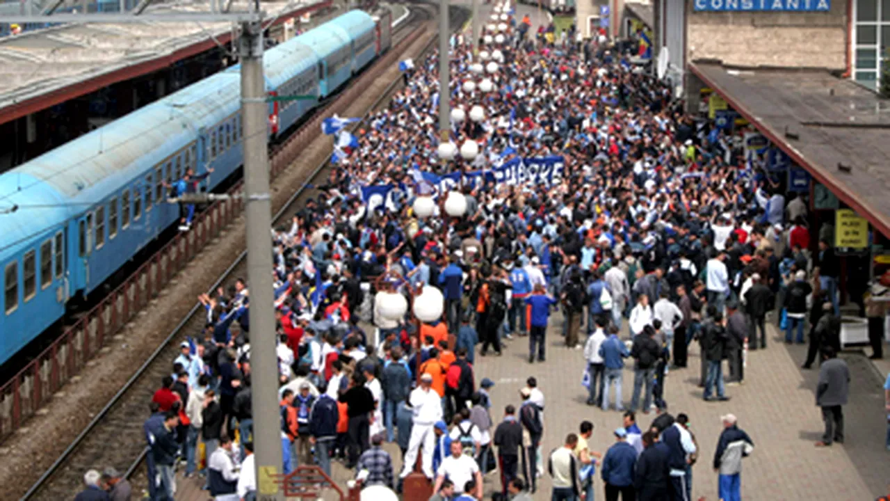 Trenurile Bucureşti-Constanţa şi retur, suplimentate cu vagoane pentru meciul cu Serbia
