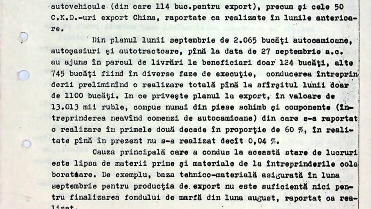 CNSAS demontează „mitul industriei comuniste”. Fabricile care „produceau de toate” ascundeau pierderi, blocaje și raportări false