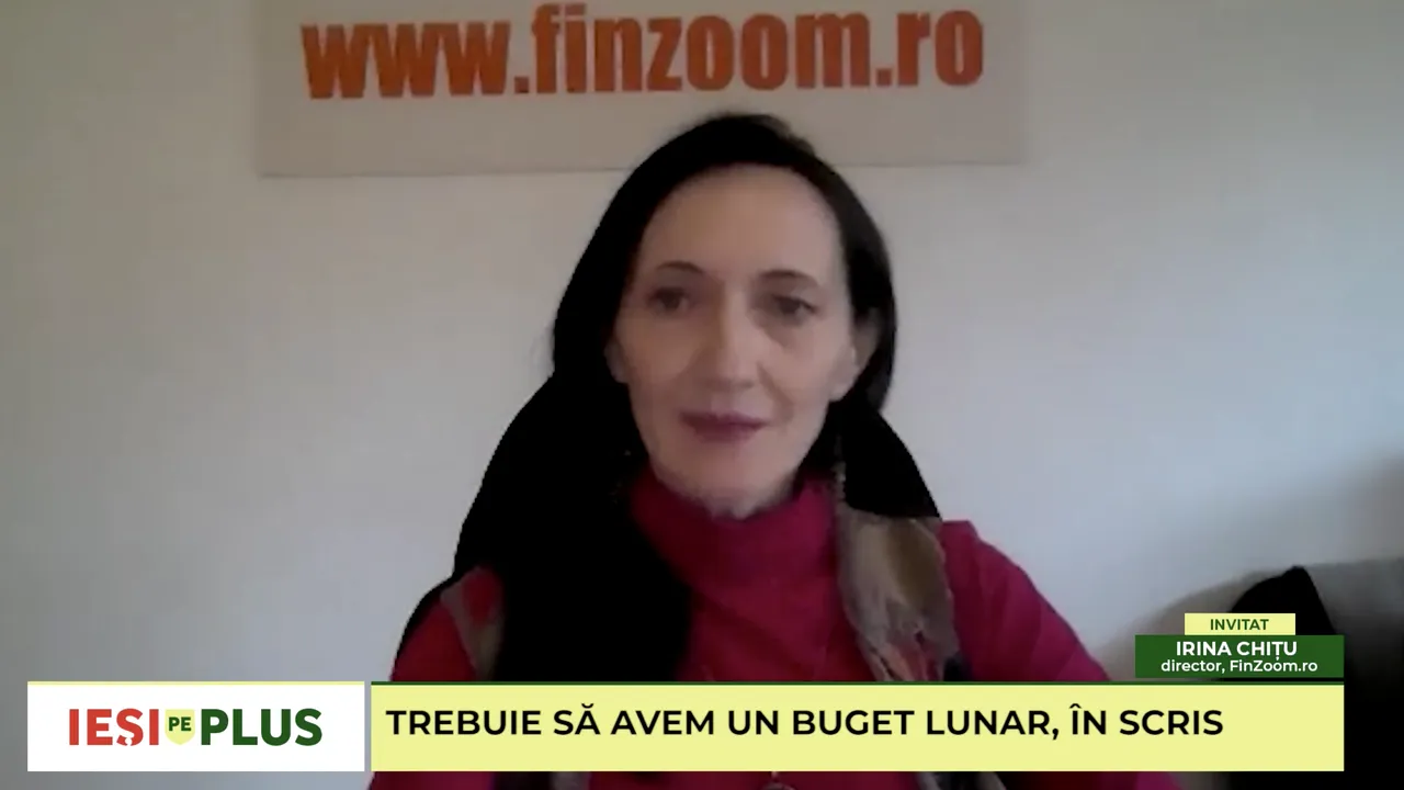 Ieşi pe plus VIDEO. Cum economisim eficient şi cum facem un buget lunar? Despre creditul imobiliar, cu Irina Chiţu, director al comparatorului bancar FinZoom.ro