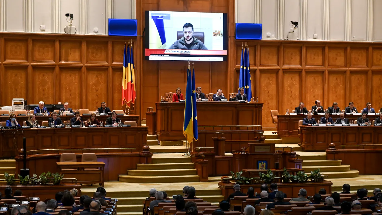 Preşedintele Ucrainei, în faţa parlamentarilor români: vreau să înceapă dialogul despre minorităţi
