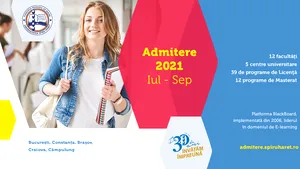 Universitatea Spiru Haret face  înscrie până la data de 30 septembrie