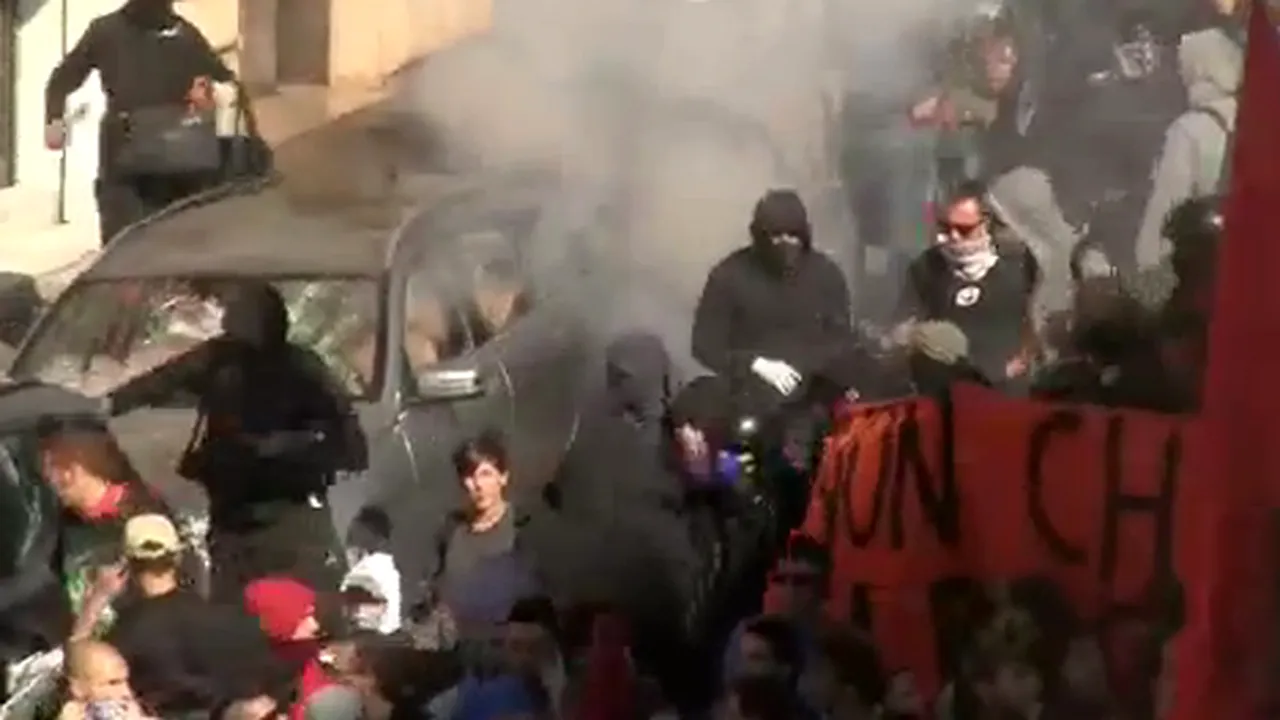 Un tânăr român se numără printre protestatarii arestaţi în urma violenţelor din Roma