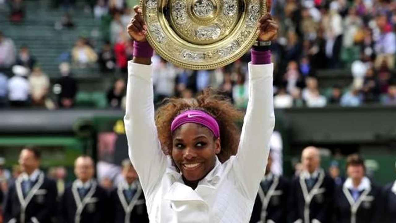 Serena Williams a câştigat pentru a cincea oară turneul de la Wimbledon