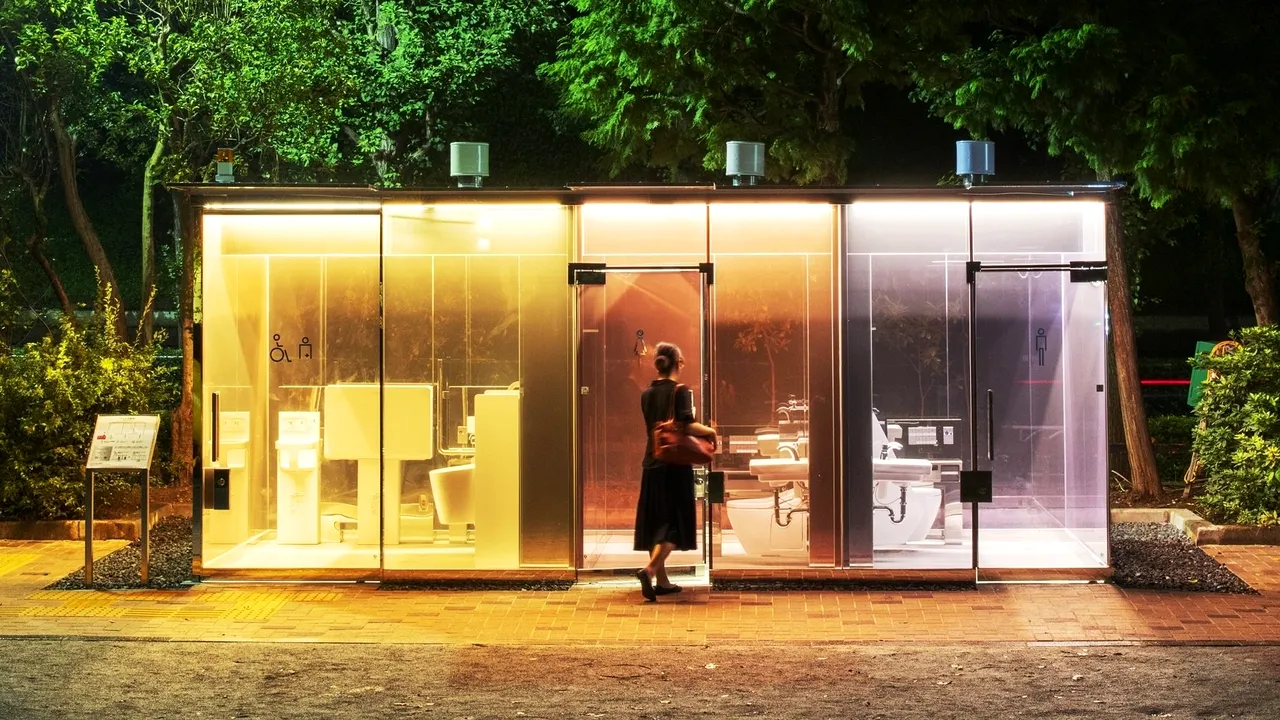 Toaletele publice transparente montate în parcurile din Tokyo. Cum reuşesc să ofere, totuşi, intimitate

