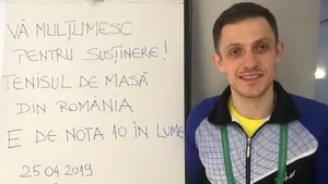 Ovidiu Ionescu a cucerit medalia de argint la Campionatul Mondial de tenis de masă