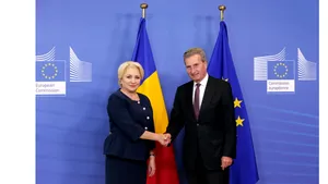 Premierul Dăncilă a avut discuţii la Bruxelles cu comisarul european pentru buget, Günther Oettinger