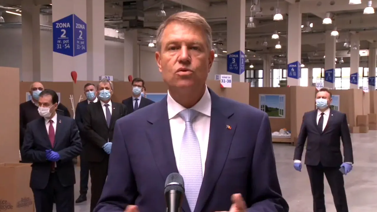 Iohannis, la o unitate de suport medical, ridicată de două companii private şi ONG-uri într-o hală din Bucureştii Noi. „O facilitate total atipică”