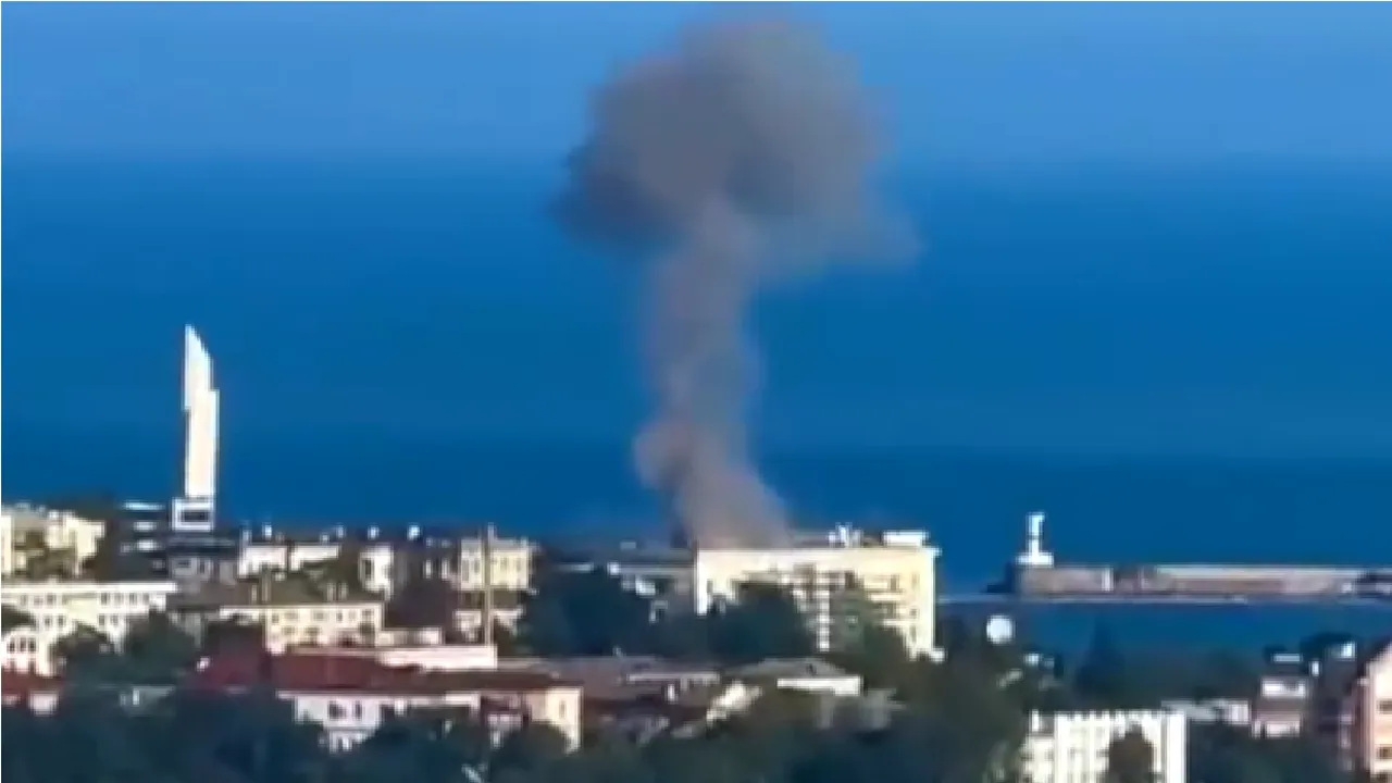 O dronă a lovit sediul Flotei Ruse de la Marea Neagră din Sevastopol 