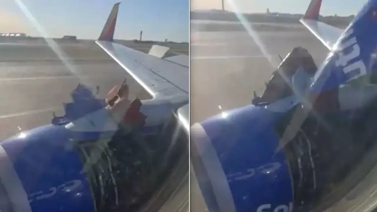 Încă un incident cu o aeronavă Boeing. Capacul motorului s-a rupt, avionul a aterizat de urgenţă