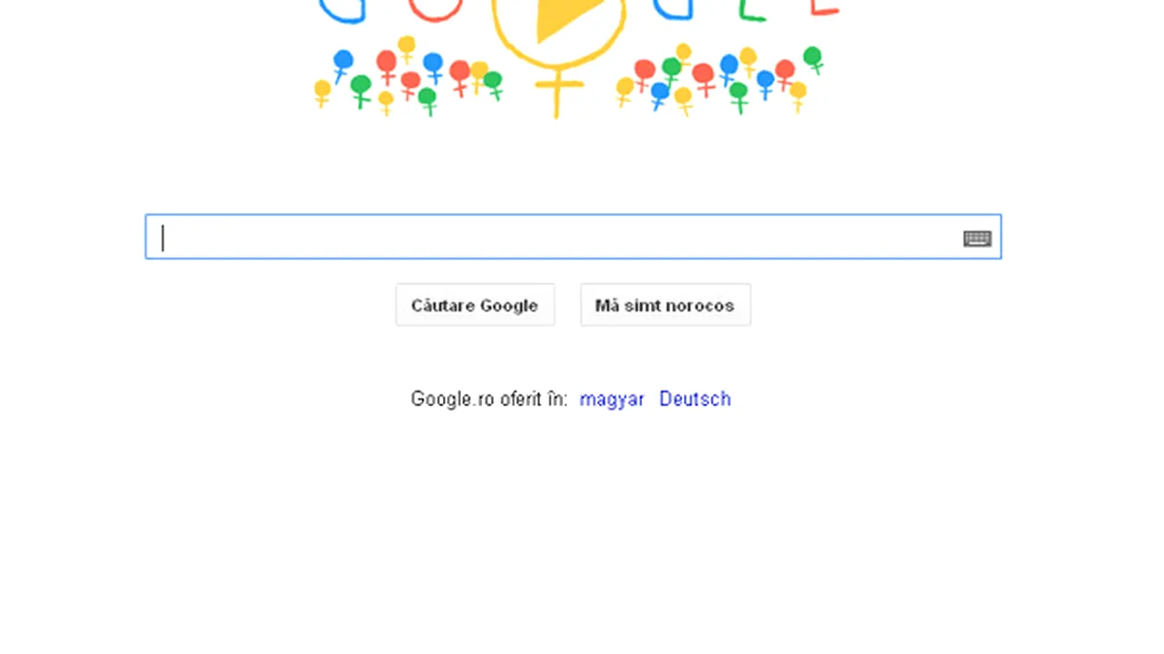 GOOGLE sărbătoreşte Ziua Femeii, începând de vineri, cu un logo dedicat femeilor din întreaga lume