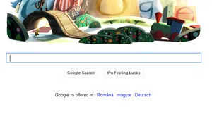 SĂRBĂTORI FERICITE de la Google, printr-un logo special de Crăciun