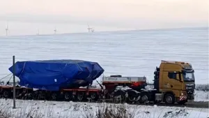 Utilajul gigant care va fora tunelul Poiana a ajuns la Călărași. Premieră pentru România. VIDEO