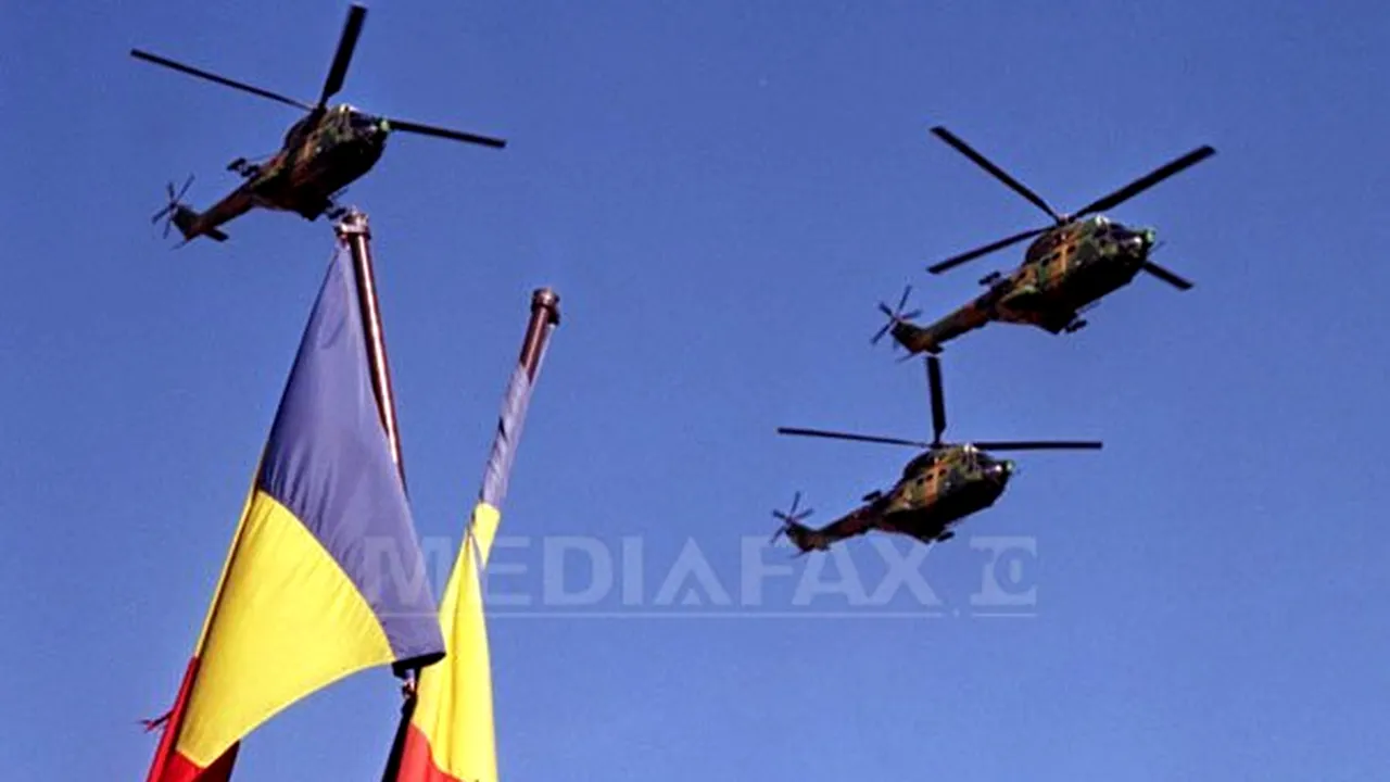 Avioanele şi elicopterele nu se vor ridica la parada de Ziua Naţională din cauza vremii