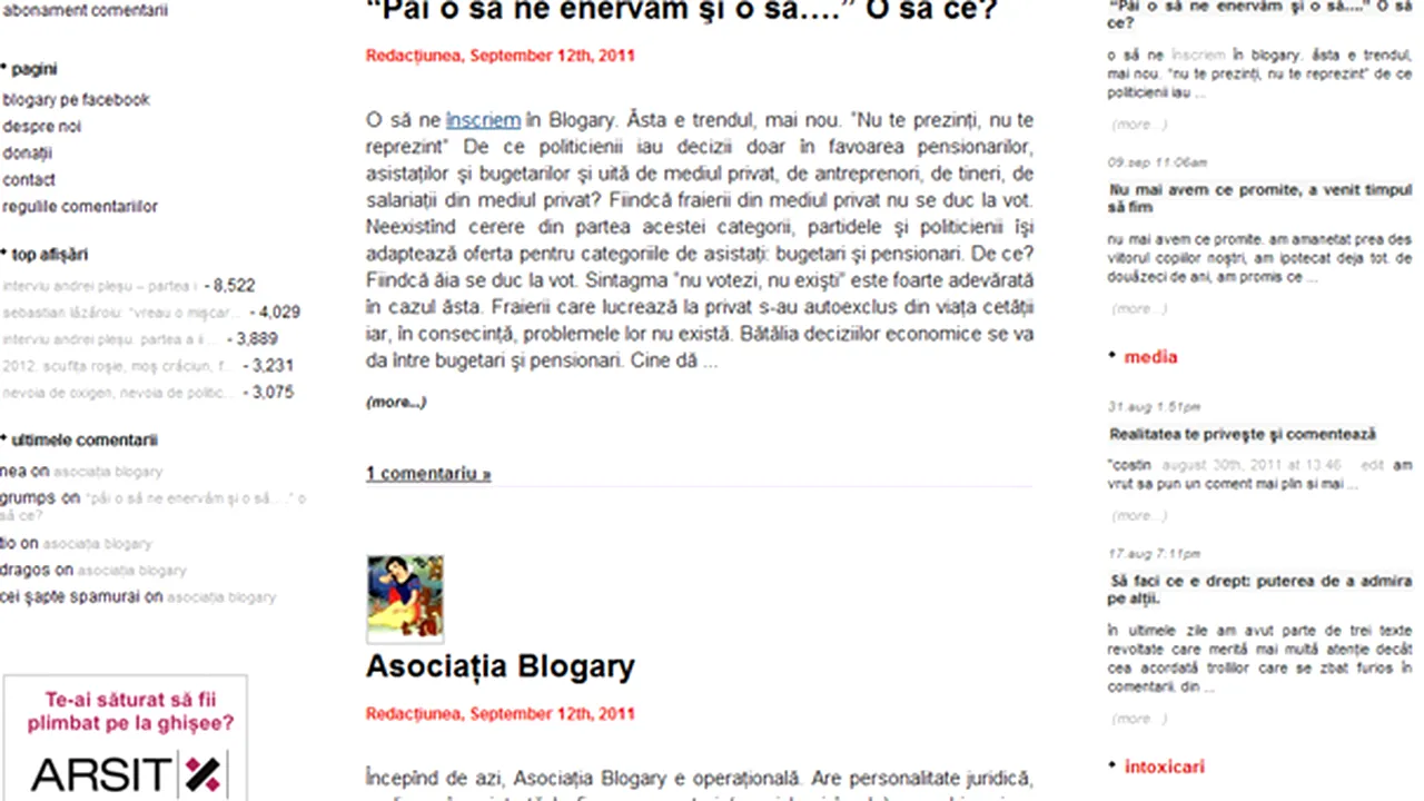 Blogary şi-a făcut asociaţie pentru susţinerea dreptei neoconservatoare, inclusiv prin marşuri