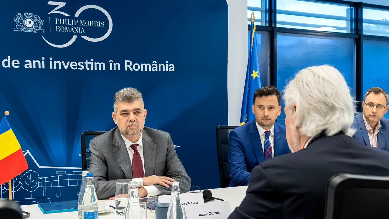 Philip Morris International anunţă o nouă investiţie de 130 de milioane de dolari în fabrica de la Otopeni. Premierul Marcel Ciolacu: „E datoria noastră să investim cât mai mult în industrii care au evaziune zero”