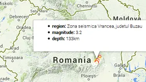 Cutremur de 3,2 grade în judeţul Buzău, zona seismică Vrancea