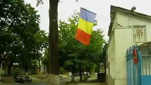 Un drapel românesc, incendiat la Chişinău - VIDEO