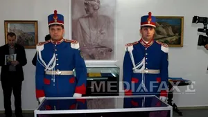 Caseta în care se află inima Reginei Maria, transferată la Palatul Pelişor, pe 3 noiembrie