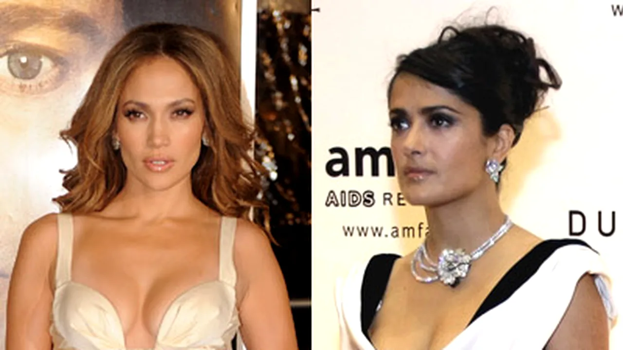 Jennifer Lopez şi Salma Hayek - prezentatoare ale galei premiilor Globul de Aur (Video)