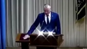 „Am vrut un aer mai modern”. Momentul în care un primar din Rusia depune jurământul de învestire pe muzica din „Războiul Stelelor” | VIDEO