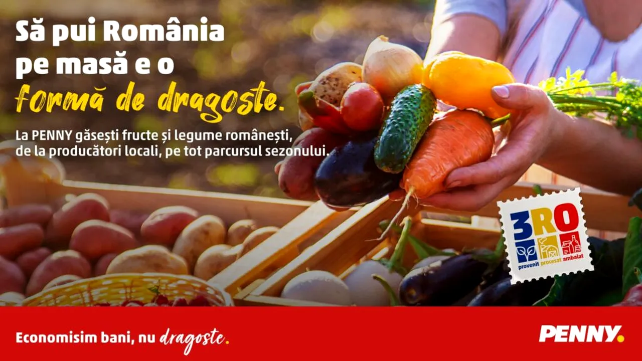 Să pui România pe masă e o formă de dragoste: fructe și legume românești de sezon, la PENNY