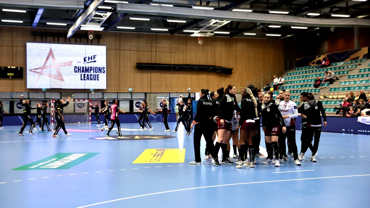 Rapid Bucureşti se opreşte în sferturile de finală ale Ligii Campionilor la handbal feminin