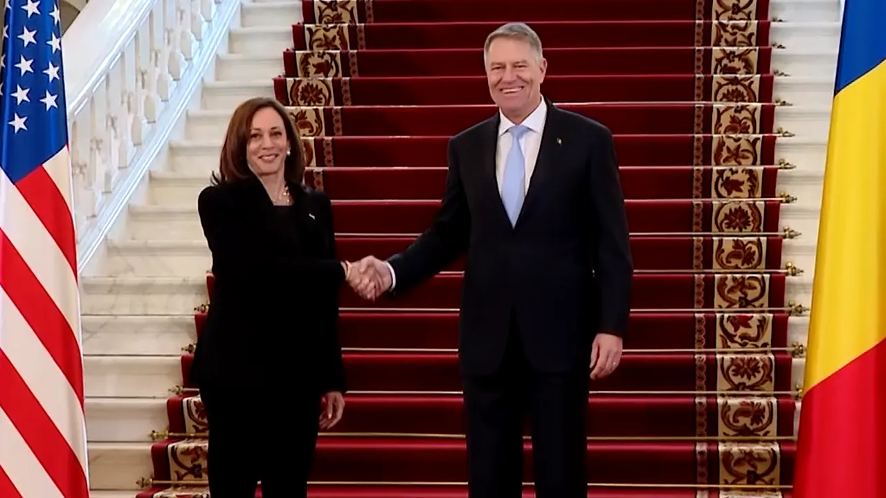 Kamala Harris s-a întâlnit cu preşedintele Klaus Iohannis