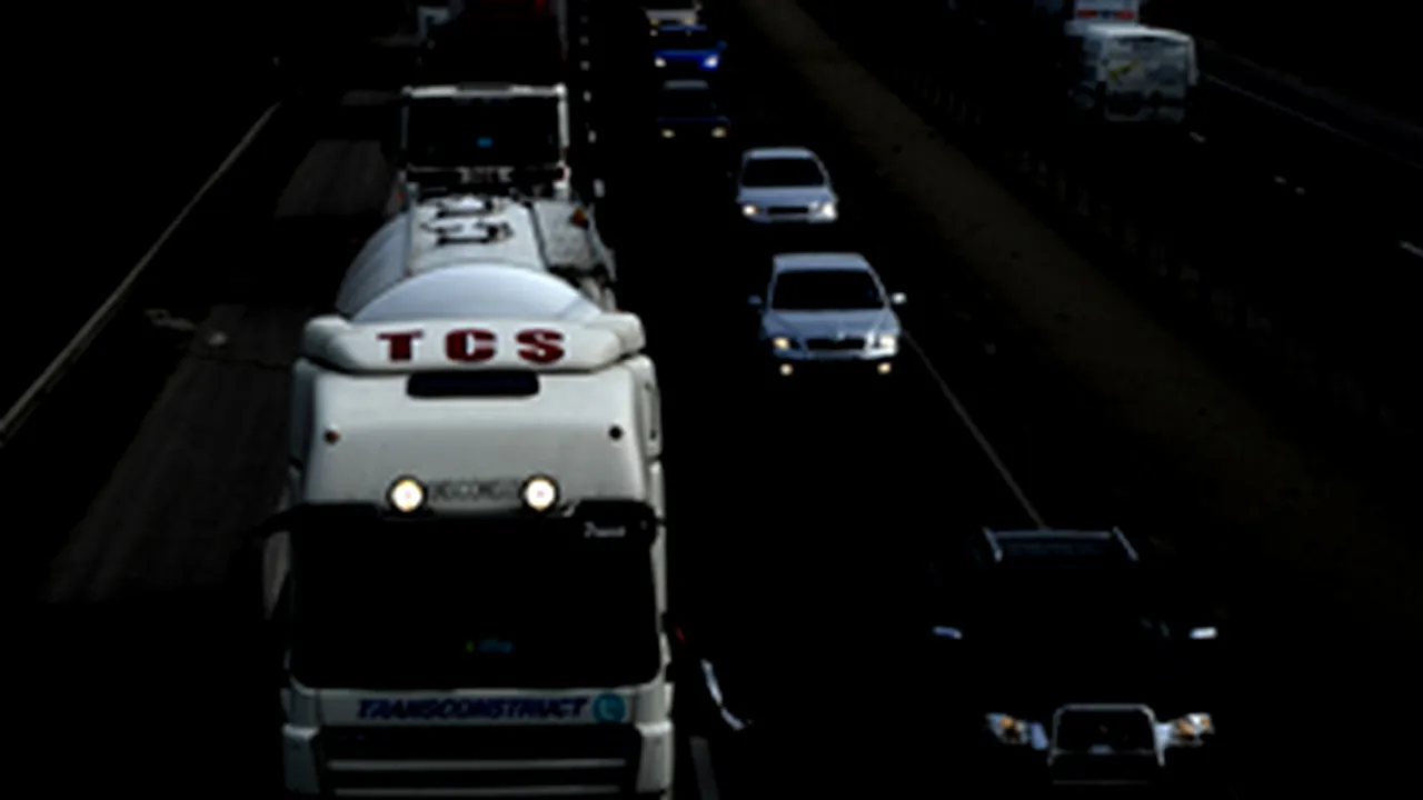 Circulaţie îngreunată pe Autostrada Bucureşti - Piteşti