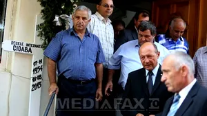 Preşedintele Traian Băsescu, la Sibiu, la locuinţa familiei Cioabă