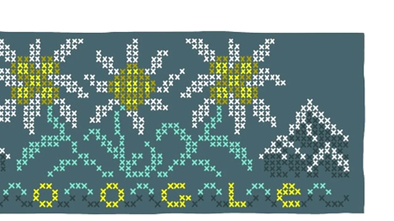 Floarea-de-colţ, doodle special al celor de la Google