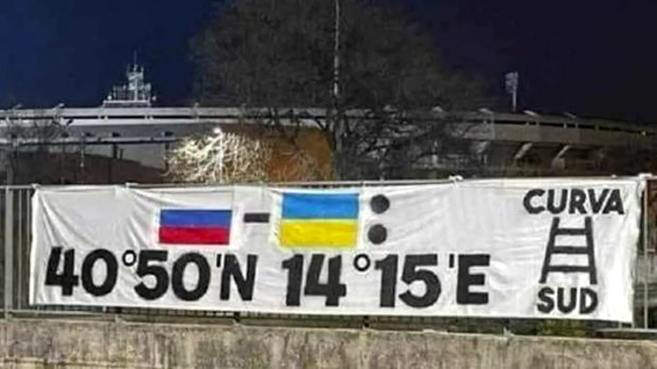 Banner scandalos afişat de fanii echipei de fotbal Hellas Verona: au incitat la bombardarea unui oraş