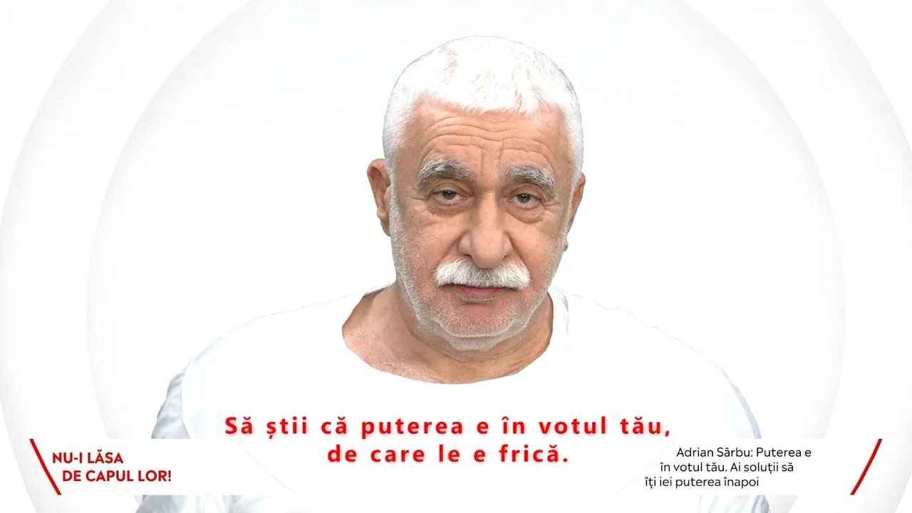 Adrian Sârbu: Anul ăsta, liderii Democrativei te-au sacrificat. Pe tine, bugetul, ţara. 2024 l-ai pierdut pe mâna lor. Puterea ta e în votul tău, de care le e frică