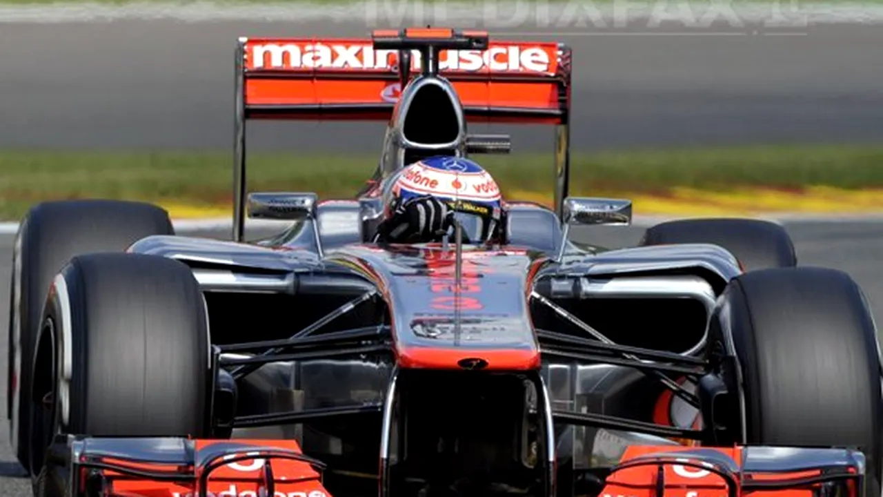 Jenson Button va pleca de pe prima poziţie a grilei de start a MP al Belgiei